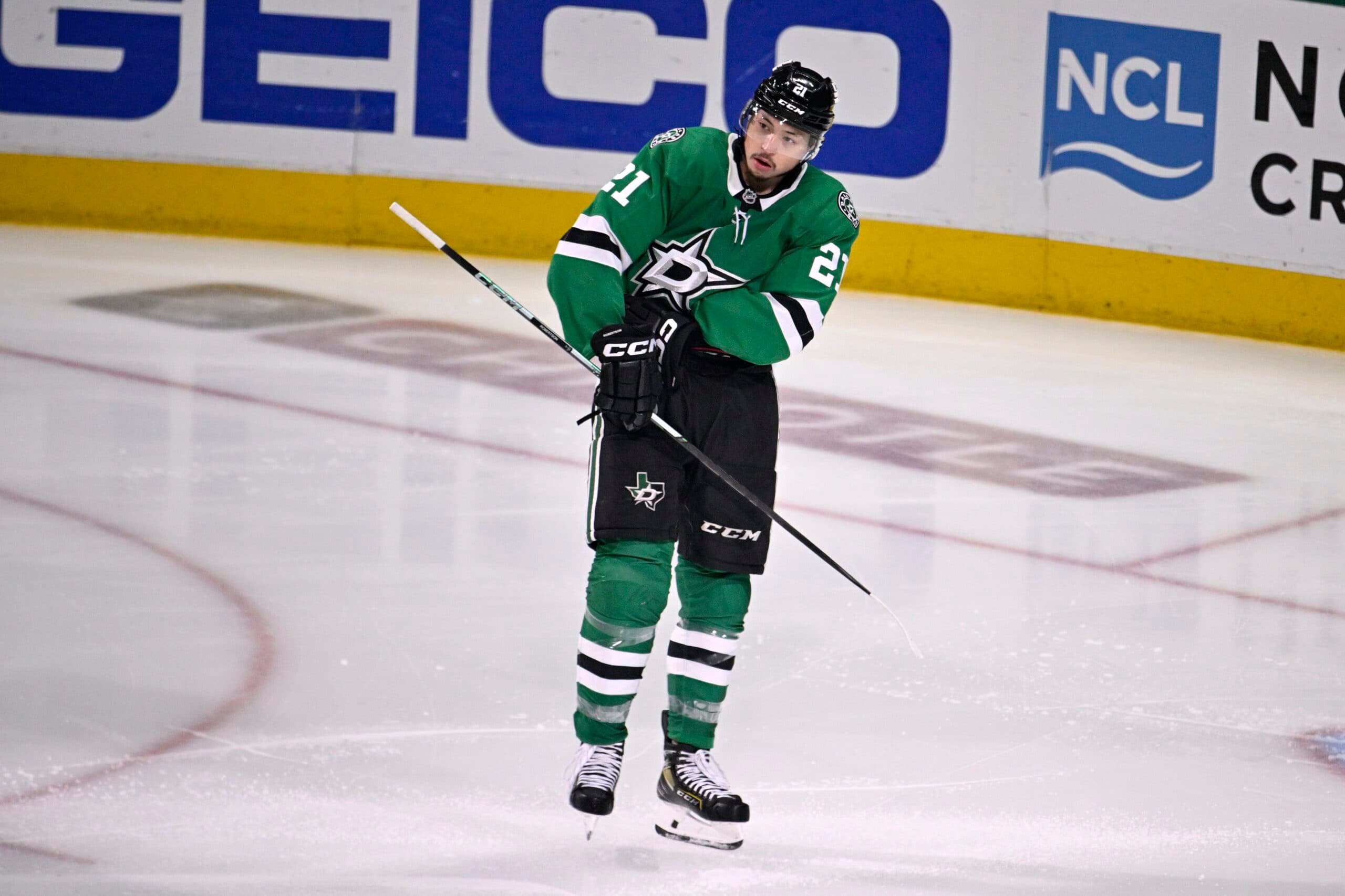 Dallas Stars left winger Jason Robertson