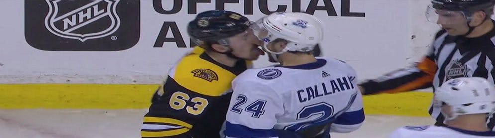 NHL to issue 'cease and don't lick' to Bruins forward Brad Marchand