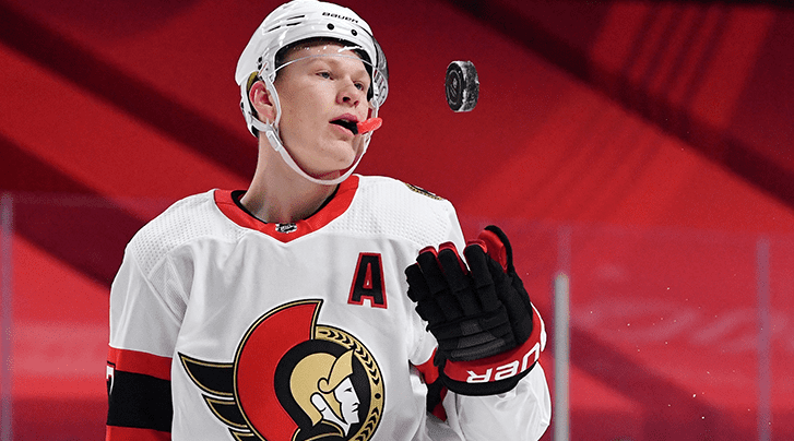 Brady Tkachuk Ottawa Senators debut 