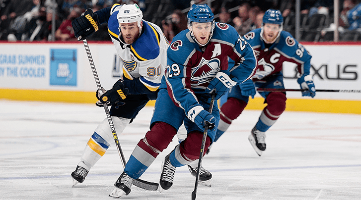 Colorado Avalanche forward Nathan MacKinnon out at least three games with  facial fracture - Daily Faceoff