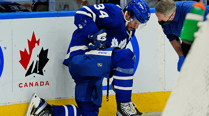 Auston Matthews returns to Maple Leafs practice, status for