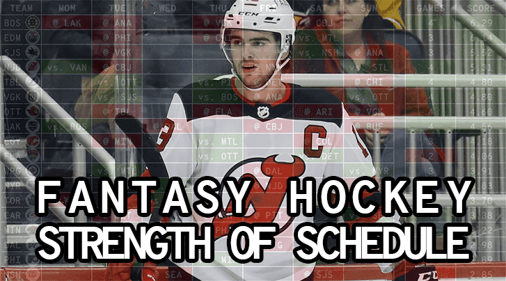 Fantasy Hockey: Using 'Light Days' to your advantage on Draft Day - Daily  Faceoff