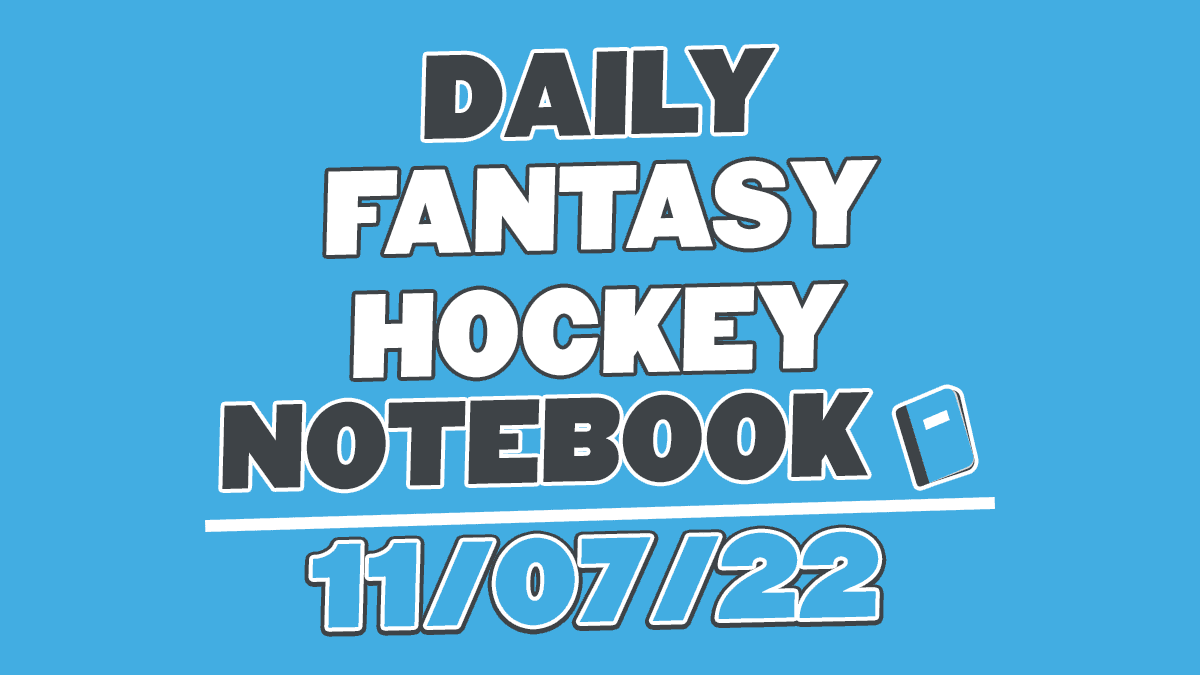 Fantasy Hockey: Daily Goalie Rankings – 11/07/22 - Daily Faceoff