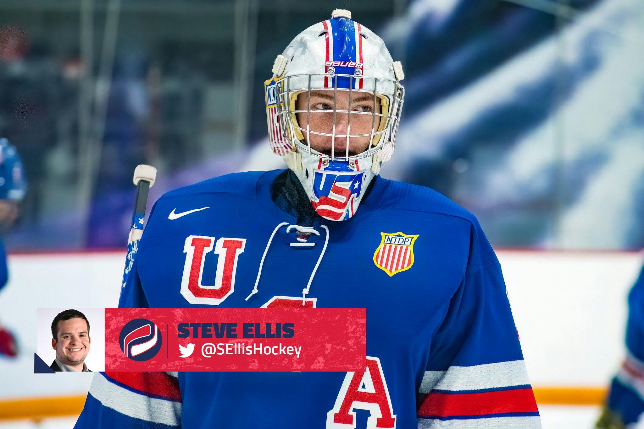 Lot Detail - Logan Cooley - Blue Game-Worn Jersey - Team USA Hockey - 2022  IIHF World Junior Championship