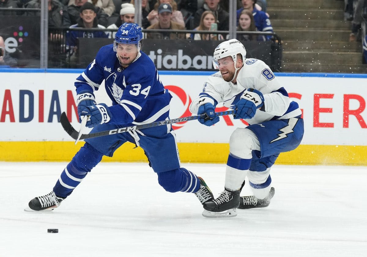 Leafs edge Lightning in OT, end run of playoff futility
