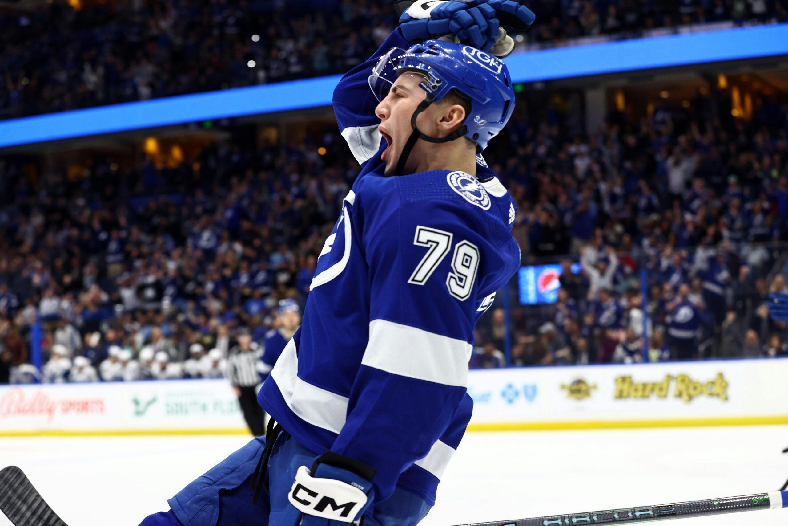 Tampa Bay Lightning forward Ross Colton (79) during the second