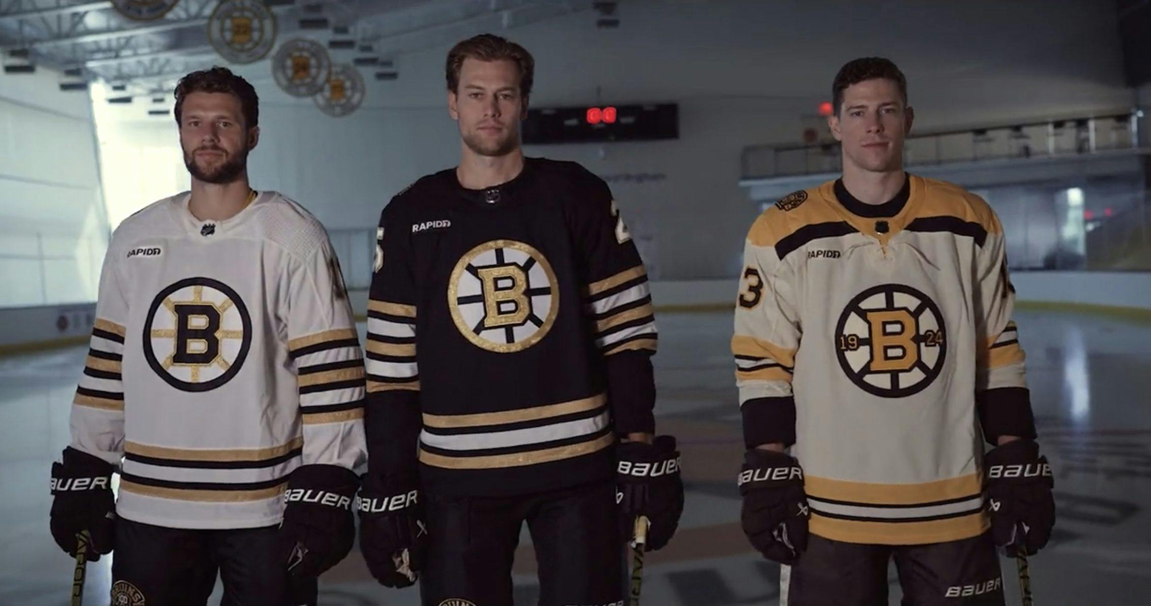 Boston Bruins Unveil 100th Anniversary Jerseys to Wear in 2023-24 - The  Hockey News