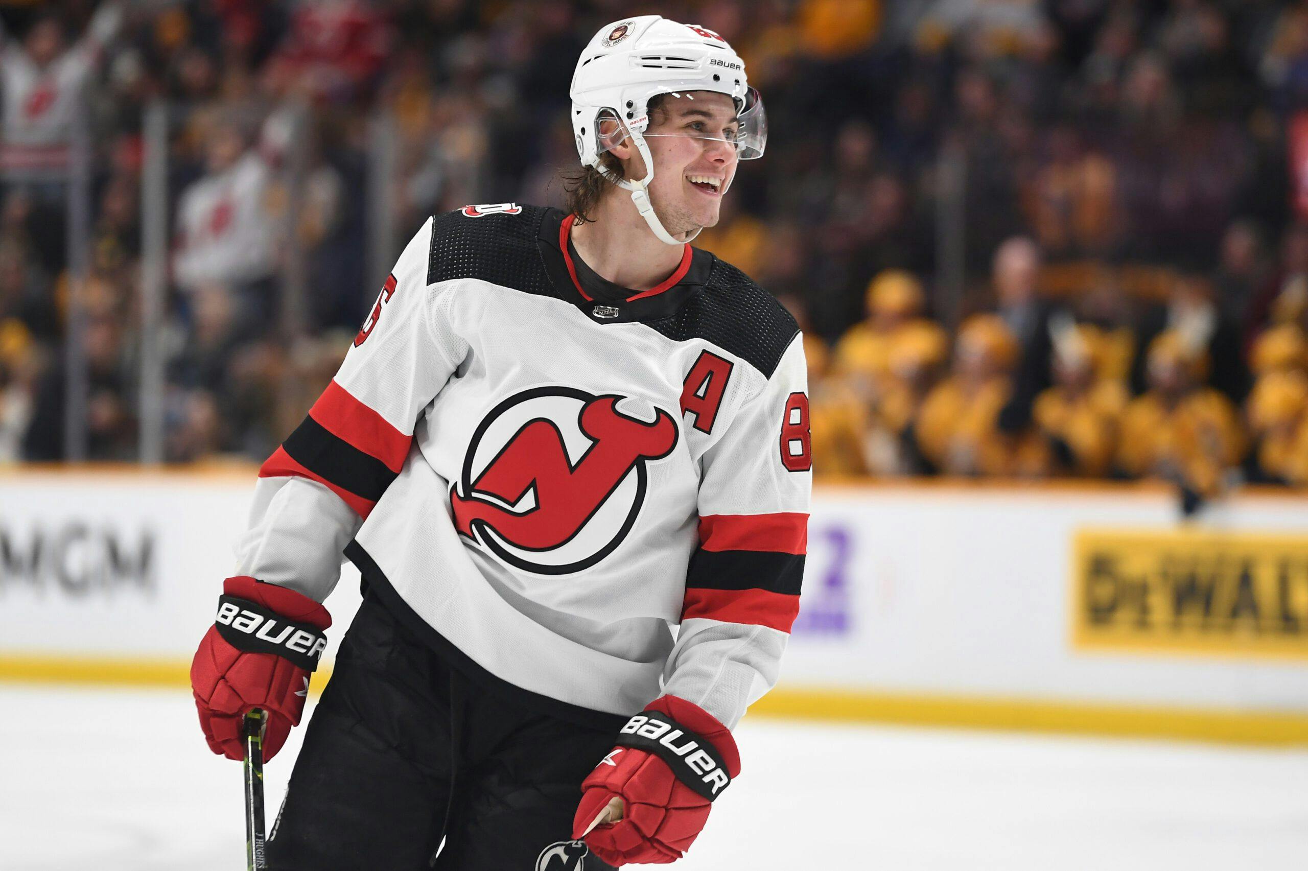 New Jersey Devils Extend Jack Hughes with 8 Season, $64 Million Contract -  All About The Jersey