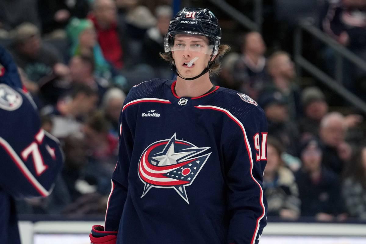 Columbus Blue Jackets re-sign Kent Johnson to three-year, $1.8 million AAV deal