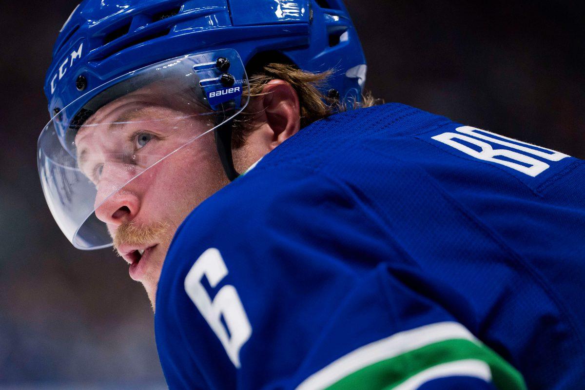 Canucks’ Brock Boeser out day-to-day with upper-body injury