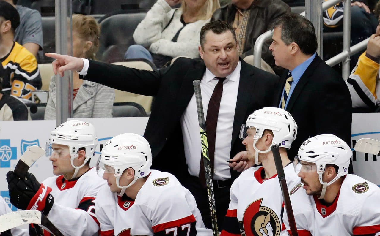 Senators fire head coach D.J. Smith, name Jacques Martin interim replacement