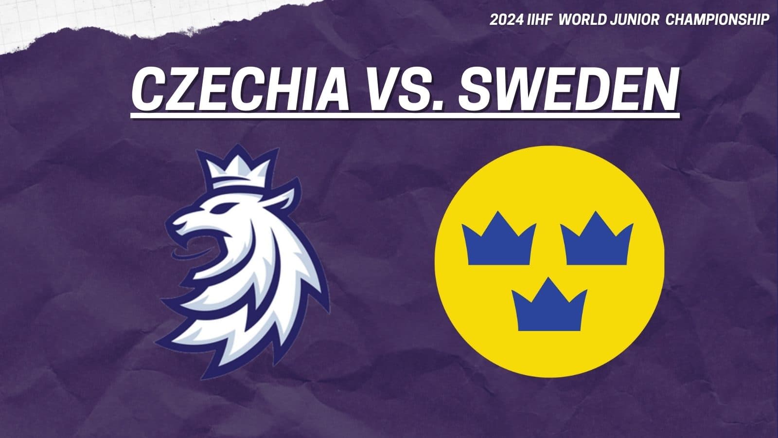 Sweden to play for gold at 2024 world juniors after beating Czechia