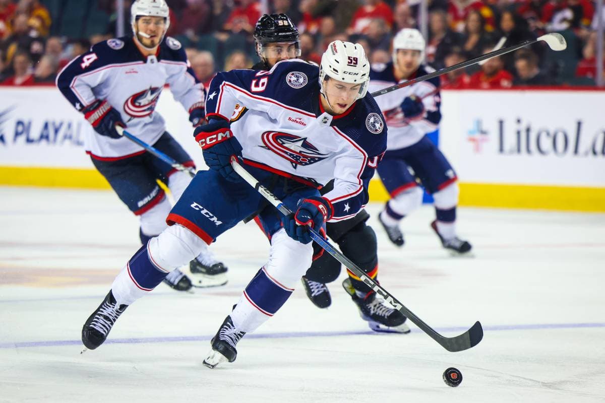 Yegor Chinakhov has been a bright spot for struggling Columbus Blue Jackets