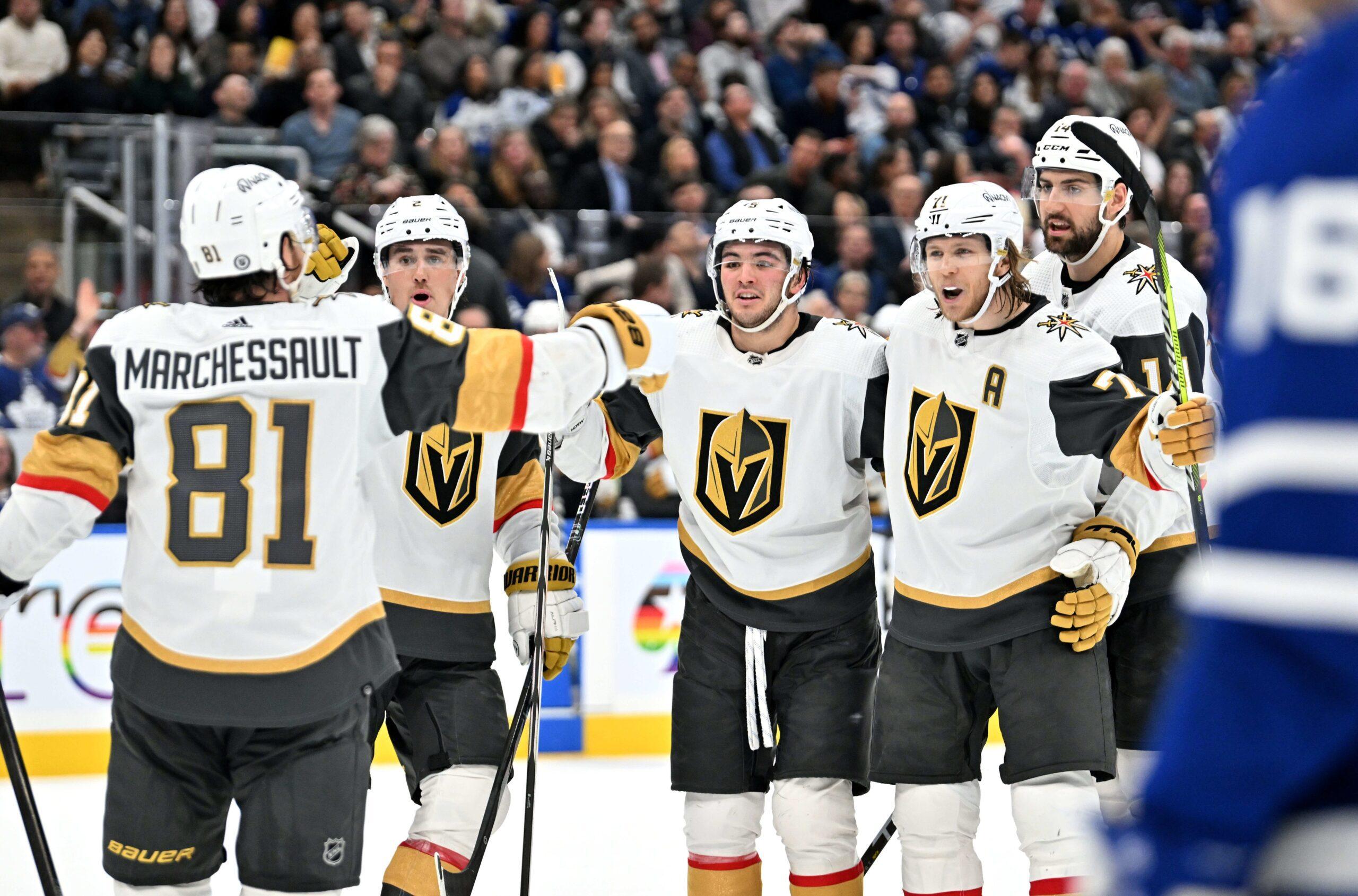 Golden Knights become quickest franchise to reach 300 wins with victory in Toronto