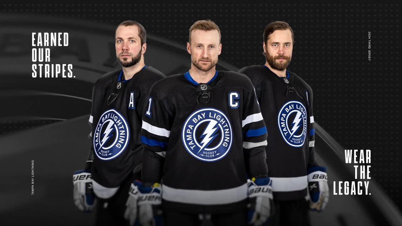 Tampa Bay Lightning unveil new black third jerseys for 202324 Daily