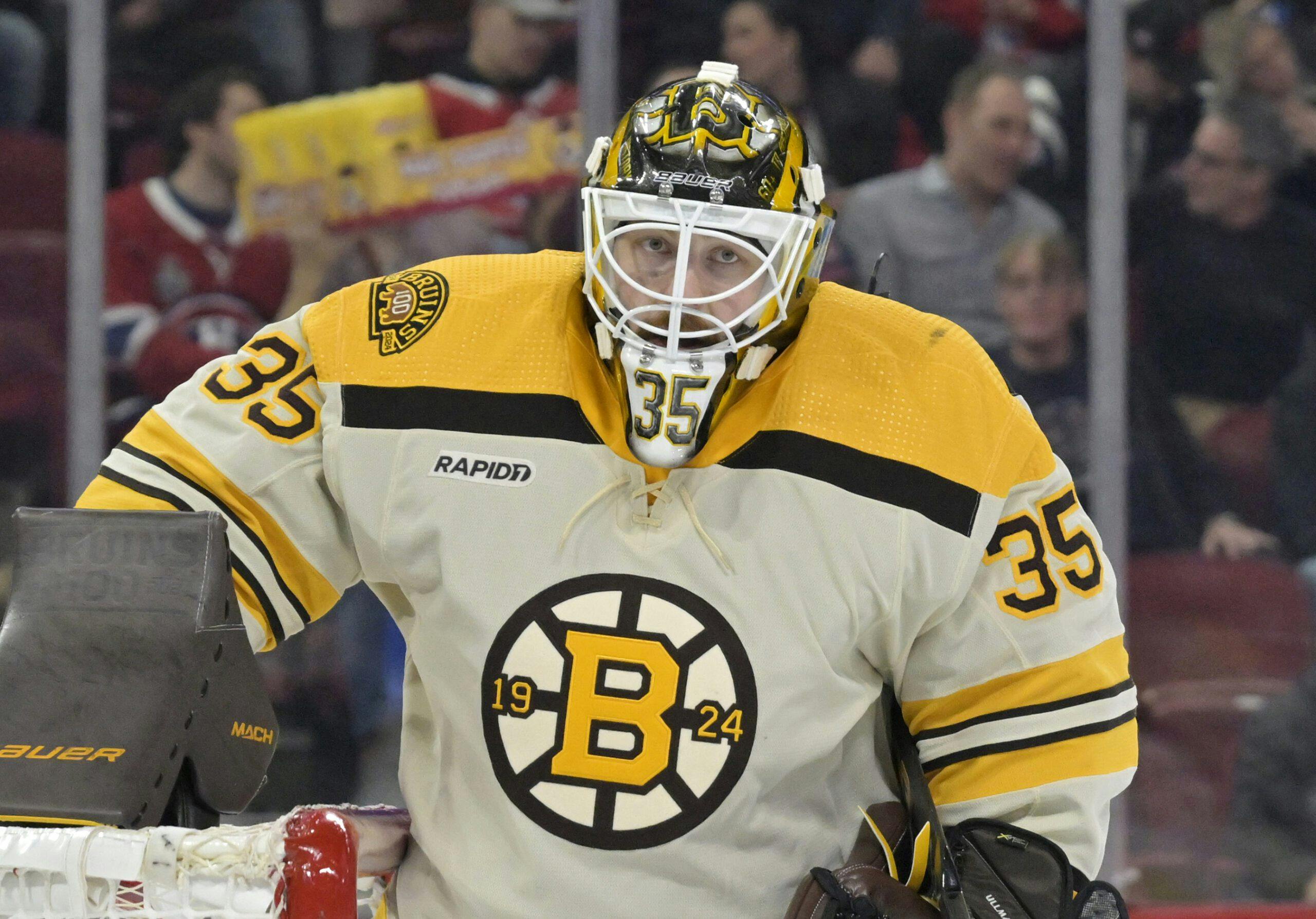 Boston Bruins goaltender Linus Ullmark