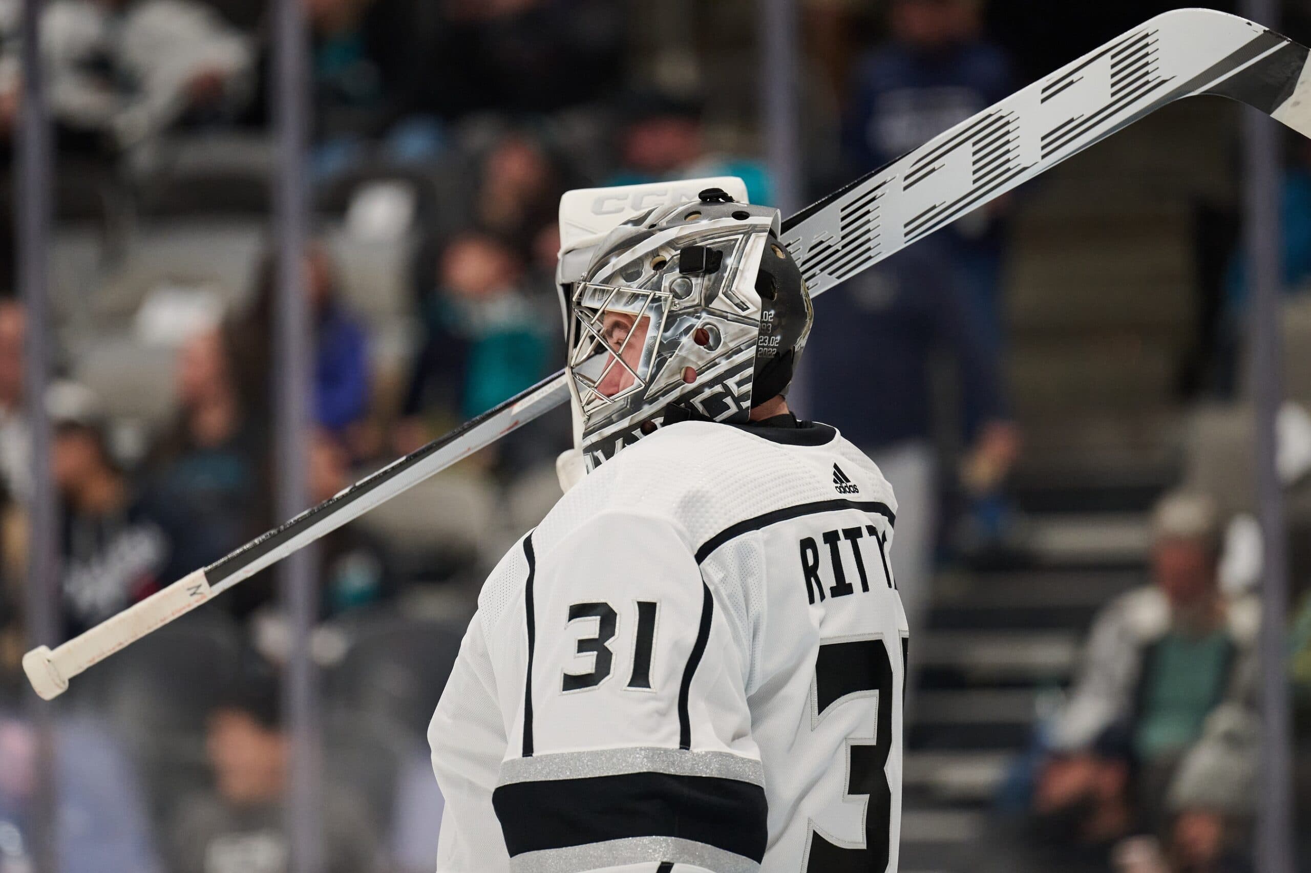 Los Angeles Kings goaltender David Rittich