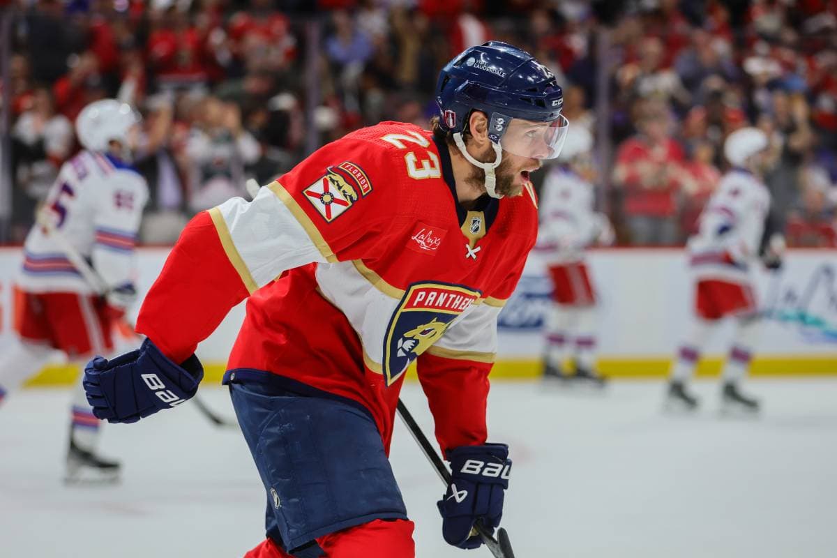 Florida Panthers forward Carter Verhaghe