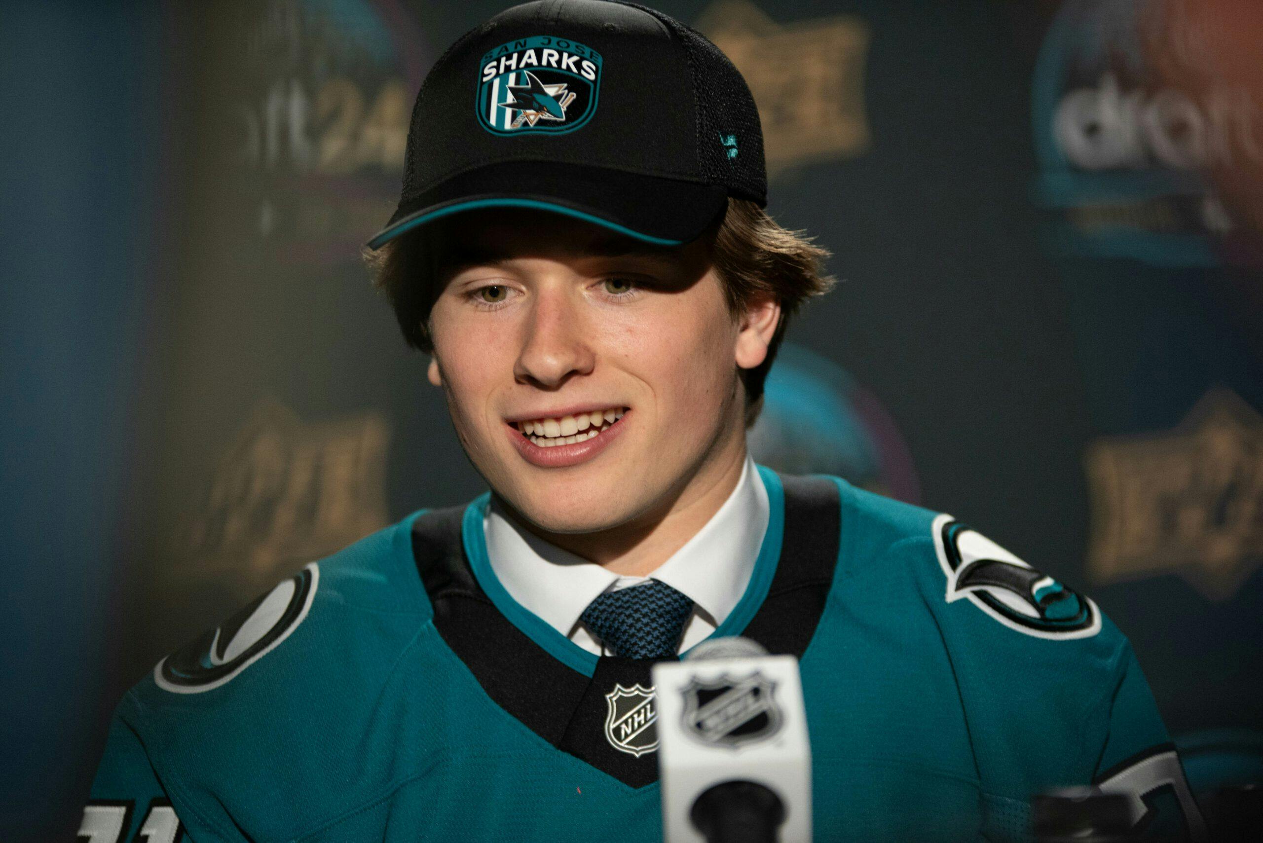 San Jose Sharks sign 2024 first-overall pick Macklin Celebrini to entry-level contract