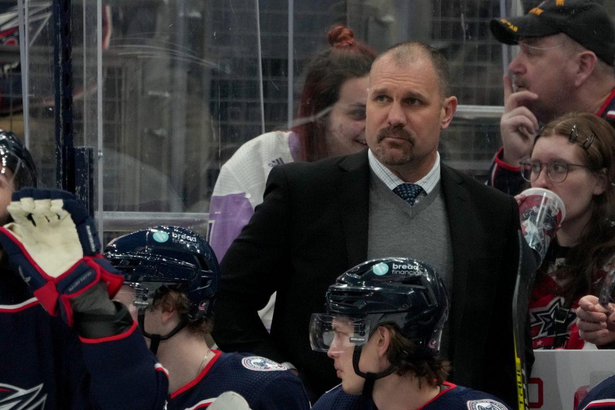 Calgary Flames assistant coach Brad Larsen