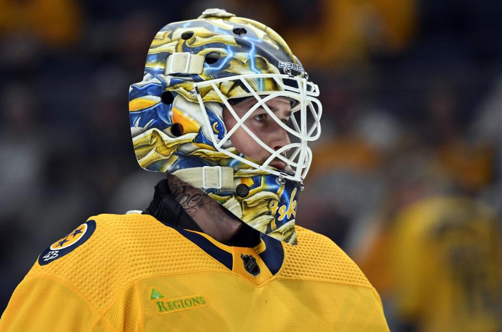 Nashville Predators goaltender Yaroslav Askarov