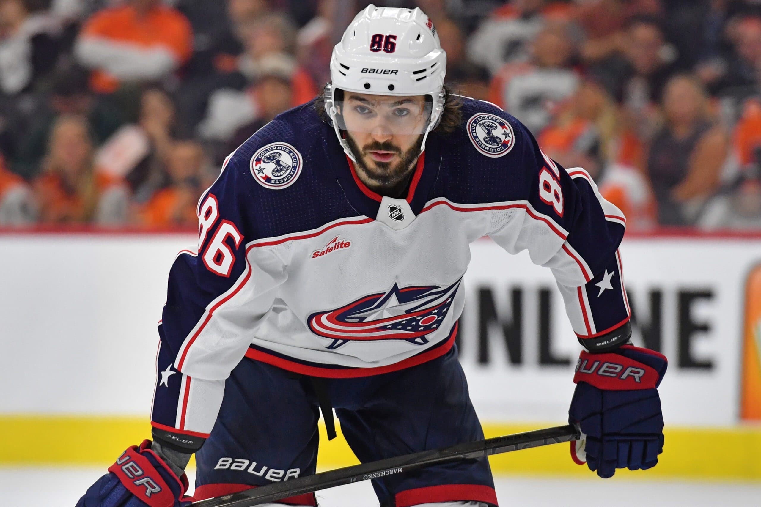 Columbus Blue Jackets forward Kirill Marchenko