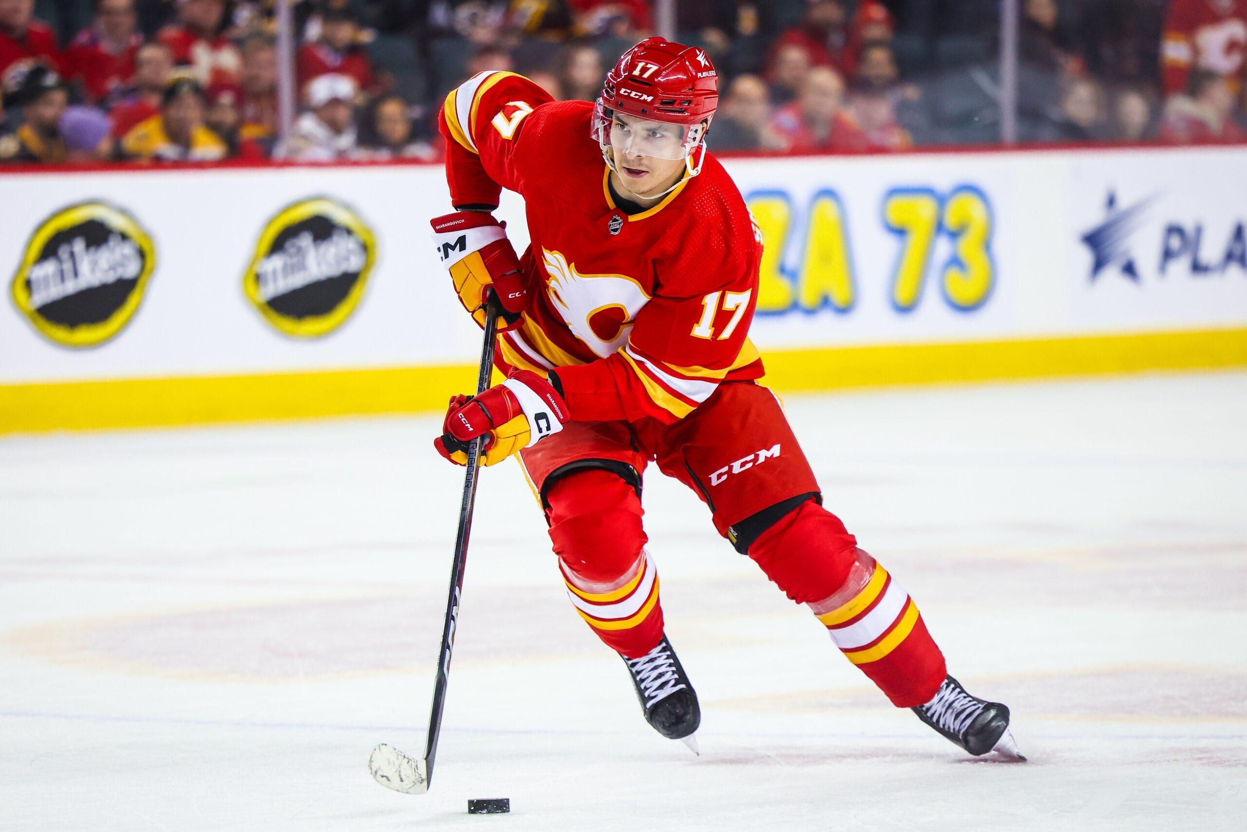 Calgary Flames re-sign forward Yegor Sharangovich to five-year contract