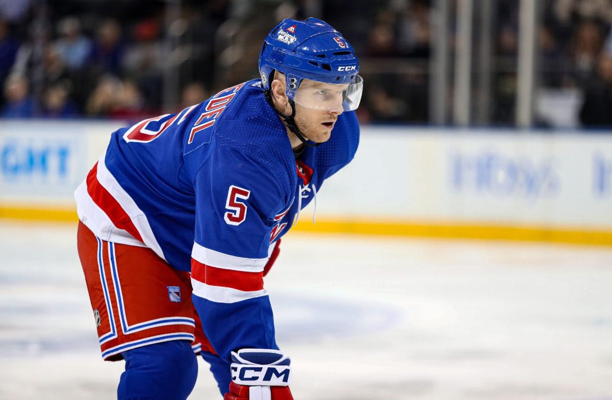 New York Rangers defenseman Chad Ruhwedel