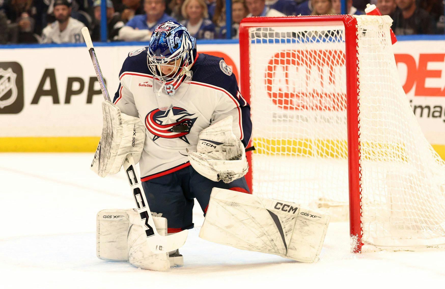 Columbus Blue Jackets goaltender Jet Greaves