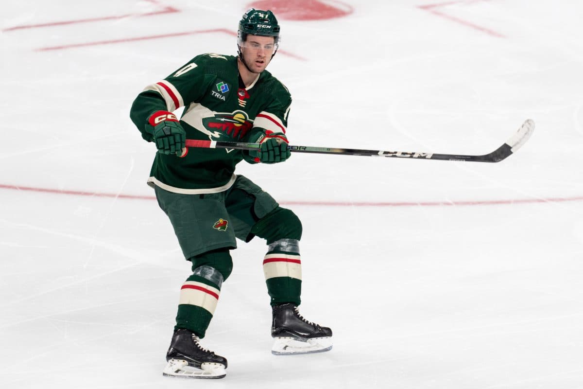 Minnesota Wild defenseman Declan Chisholm