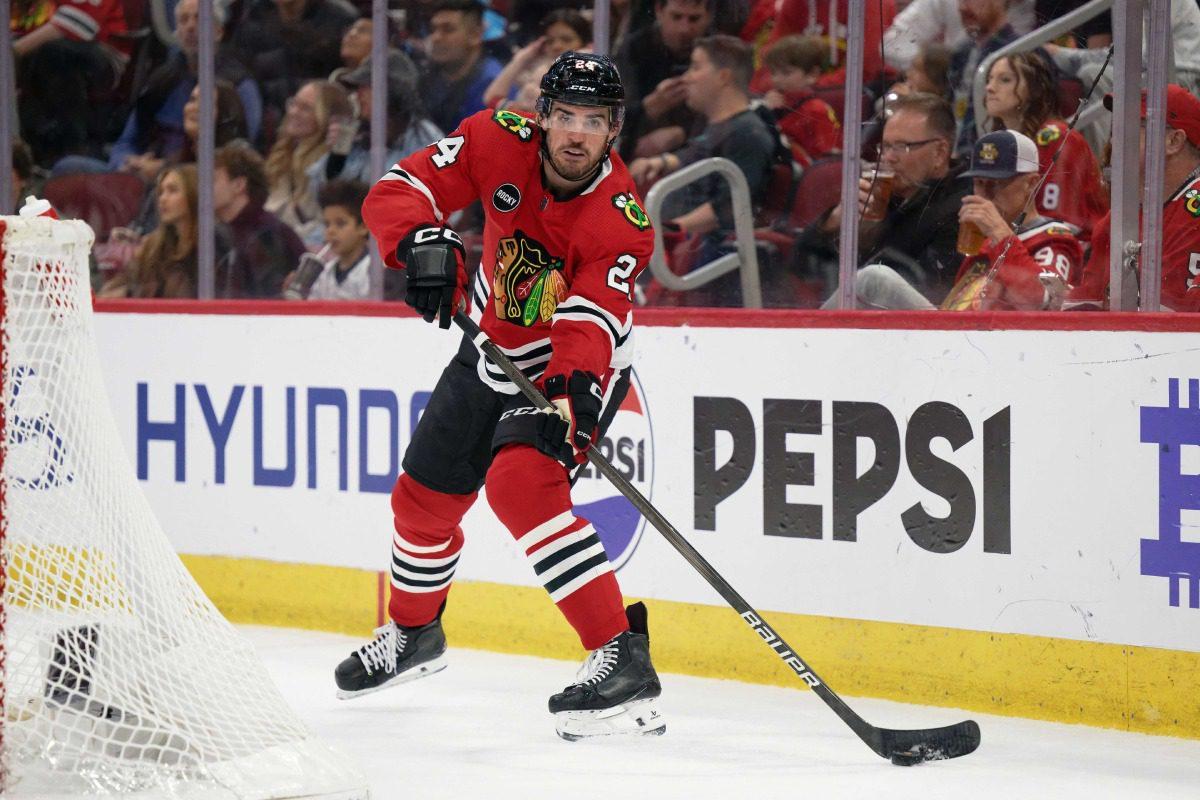 Chicago Blackhawks defenseman Jaycob Megna