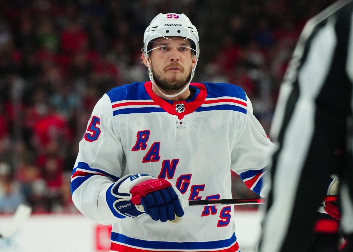 New York Rangers defenseman Ryan Lindgren out 'at least a few weeks'