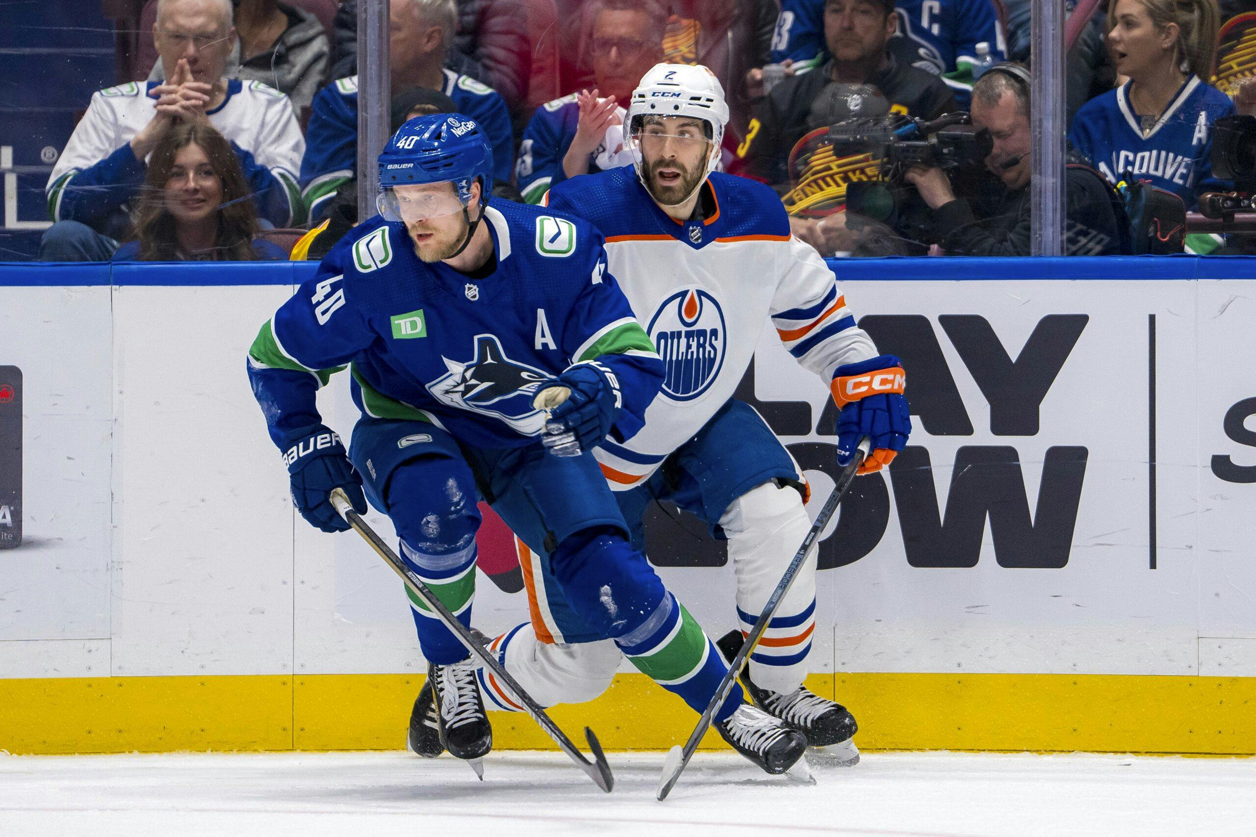 Elias Pettersson and Evan Bouchard