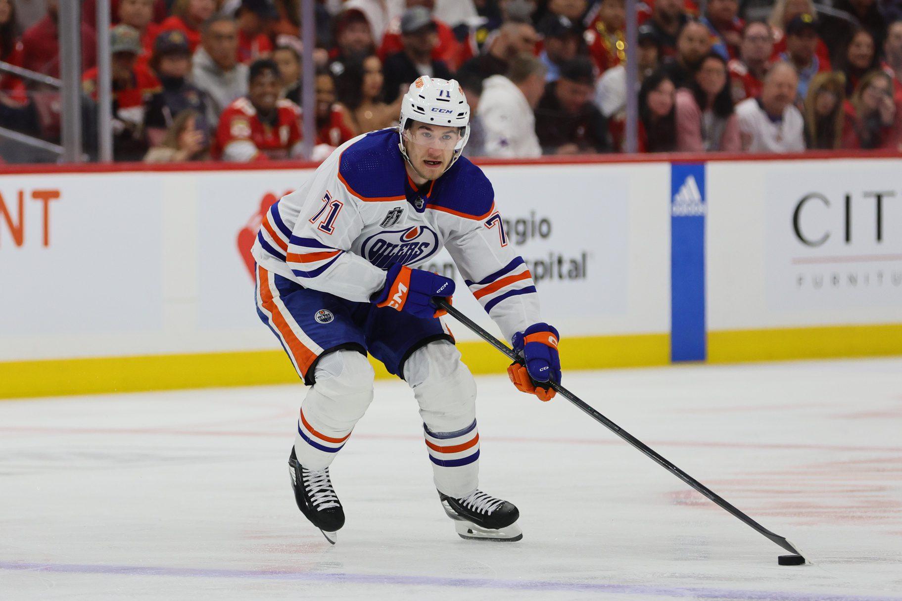 Edmonton Oilers center Ryan McLeod