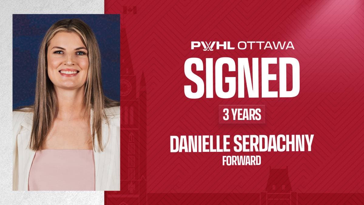 PWHL Ottawa signs No. 2 overall pick Danielle Serdachny to three-year contract