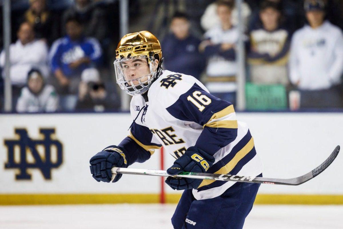 Notre Dame defenseman Paul Fischer