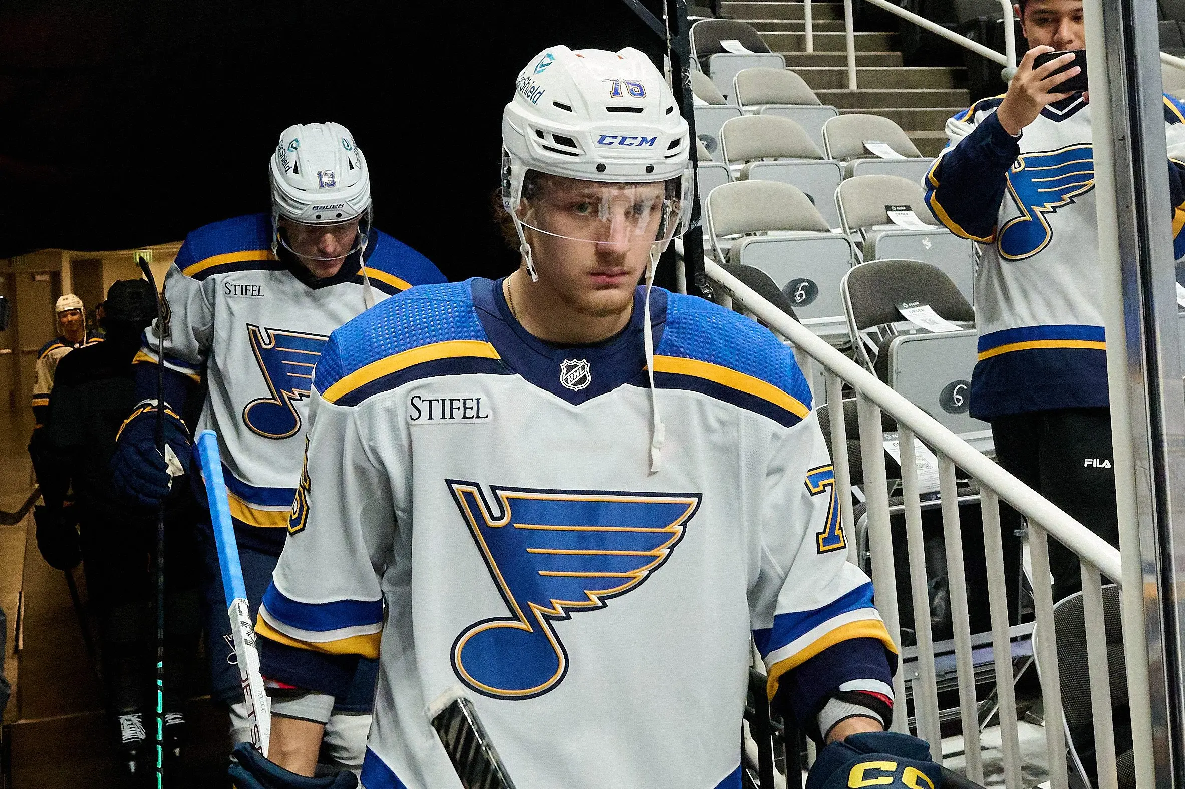 Blues’ Zachary Bolduc fined for cross-checking