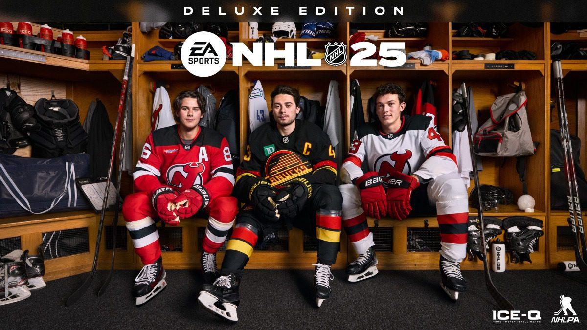 Quinn, Jack and Luke Hughes named EA Sports NHL 25 cover athletes