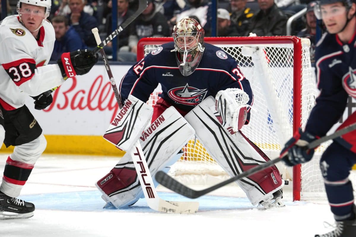 Columbus Blue Jackets goaltender Jon Gillies