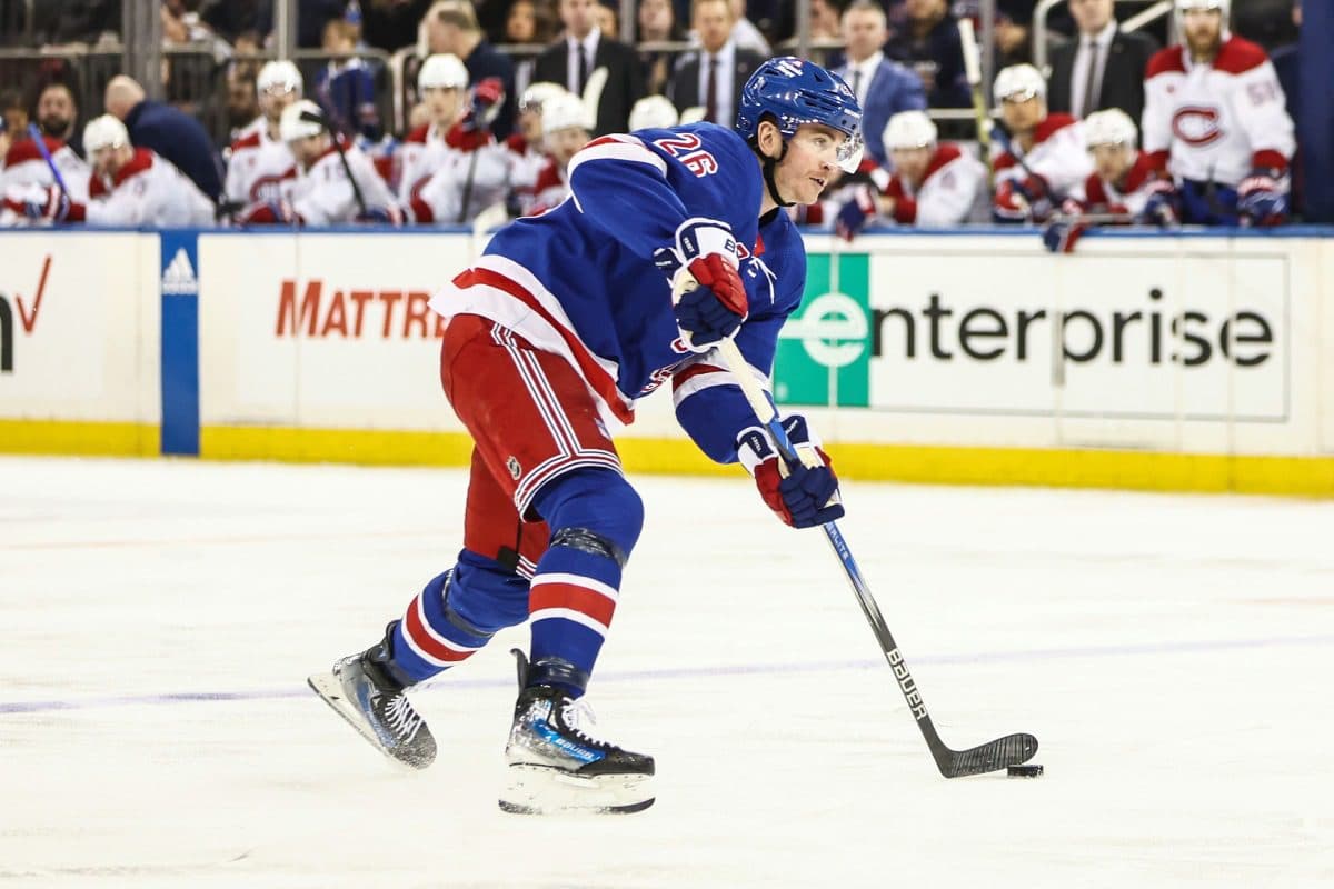 New York Rangers forward Jimmy Vesey