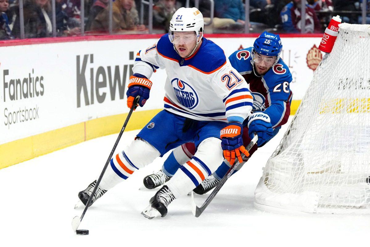 Edmonton Oilers forward Adam Erne