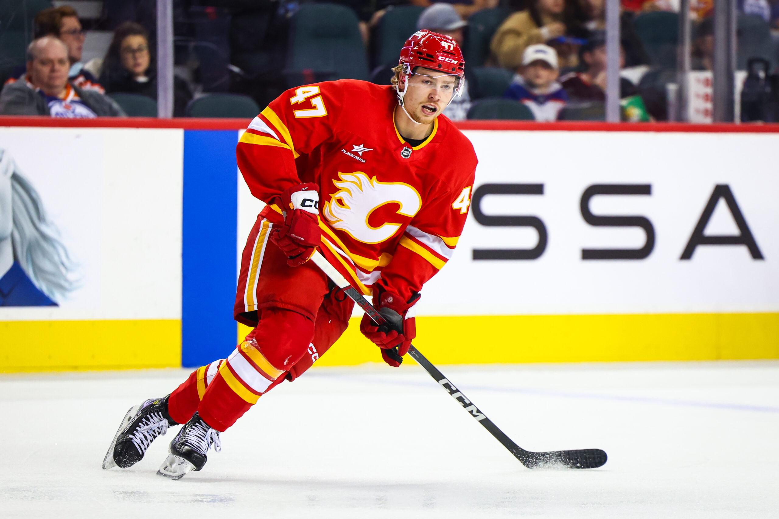 Calgary Flames left winger Connor Zary