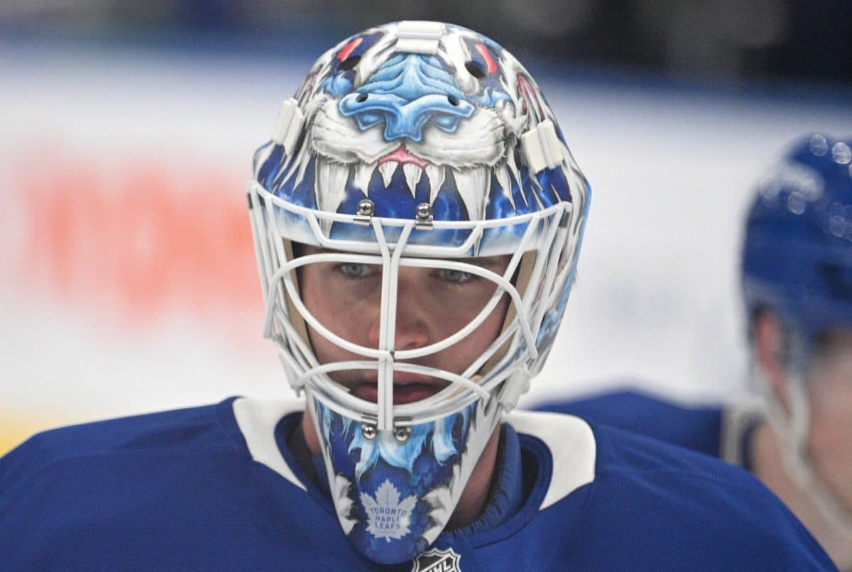 Toronto Maple Leafs goaltender Joseph Woll