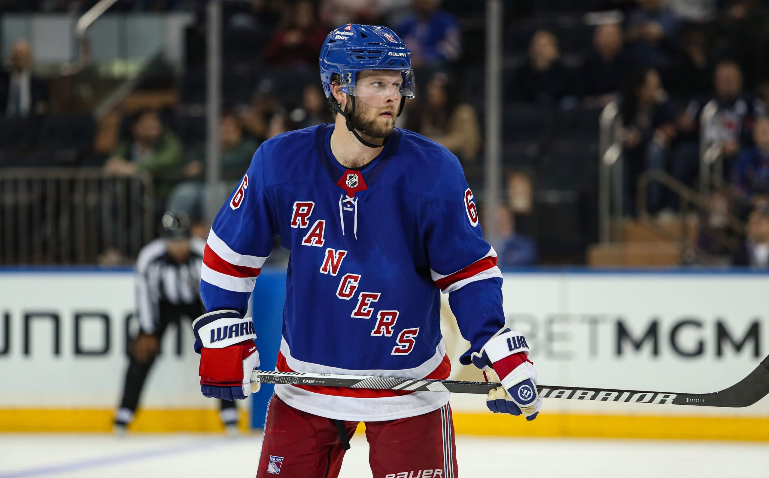 New York Rangers defenseman Braden Schneider