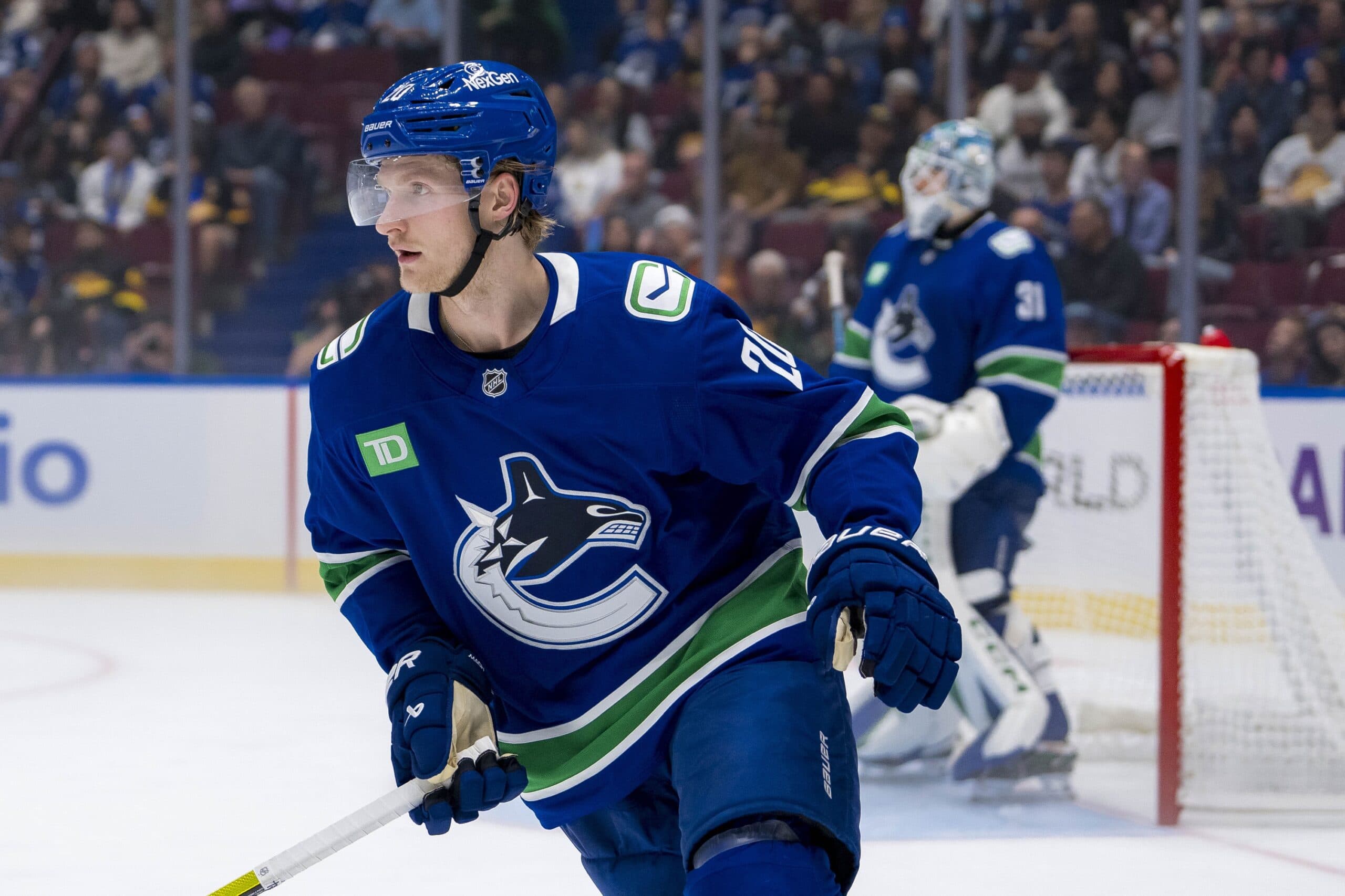 Vancouver Canucks winger Danton Heinen.