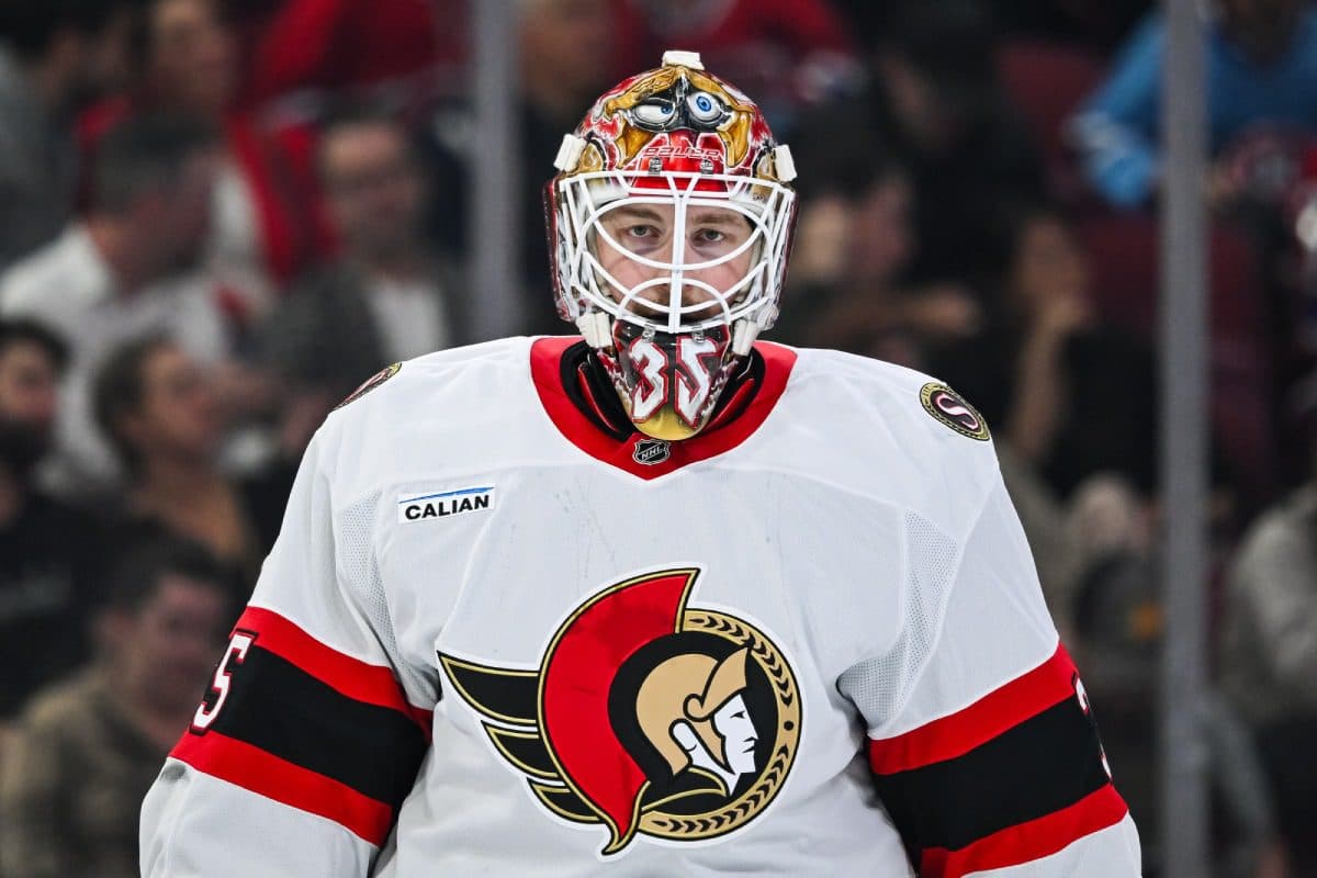 Ottawa Senators goaltender Linus Ullmark