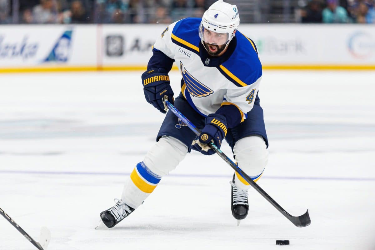 St. Louis Blues defenseman Nick Leddy