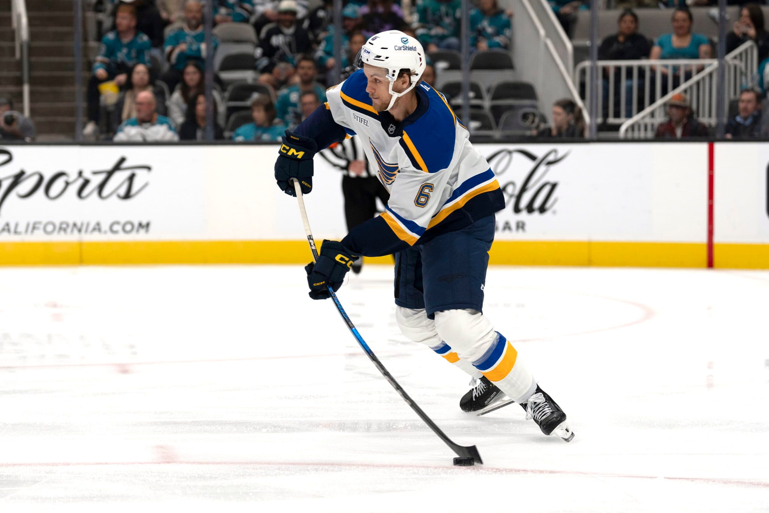 Blues’ Philip Broberg out 4-6 weeks with lower-body injury