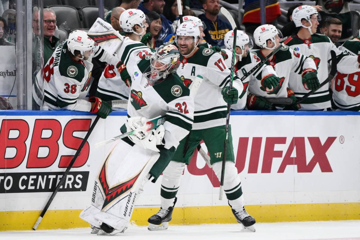 Wild’s Filip Gustavsson scores goalie goal against Blues