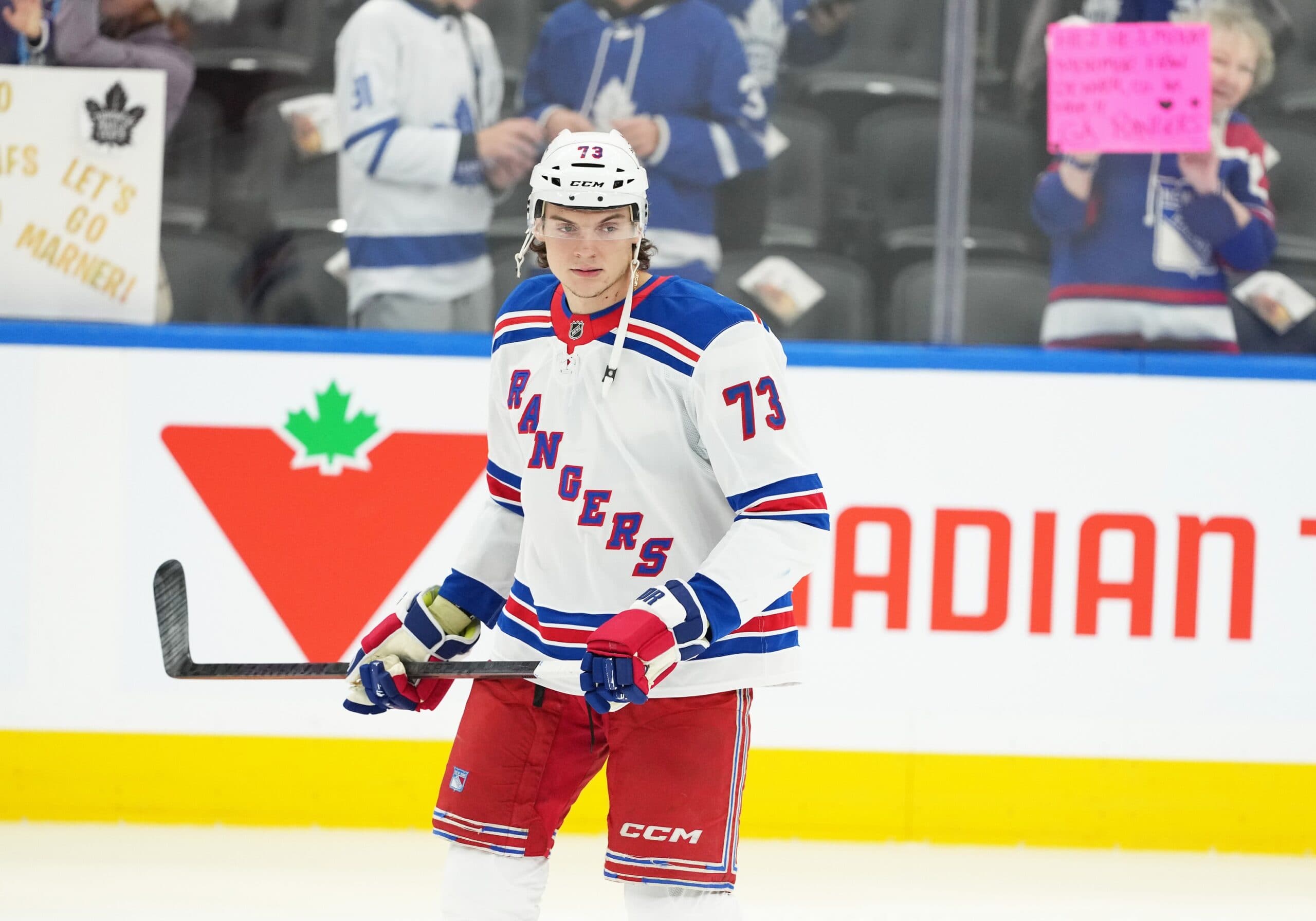 New York Rangers winger Matt Rempe.